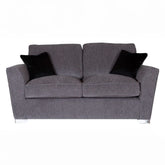 Fargo Charcoal Grey Fabric Upholstered 2 Seater Sofa - Pendle Village Furniture