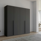 Frans 200cm Decor 4 Door Hinged Wardrobe - Pendle Village Furniture