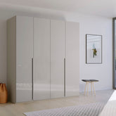 Frans 200cm Glass Front 4 Door Wardrobe - Pendle Village Furniture