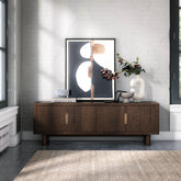 Saint Amond Dark Wood Media Unit - Pendle Village Furniture
