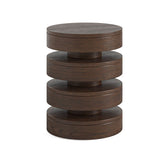 Saint Amond Dark Wood Bobbin Side Table - Pendle Village Furniture