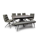 Logan 140cm Rectangular Extending Dining Table with Nobel Chairs - Pendle Village Furniture