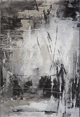 Galleria Modern Abstract Charcoal Grey Rug - Pendle Village Furniture