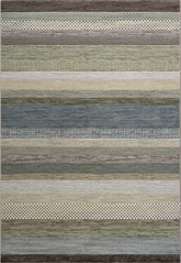 Galleria Stripe Blue Green Grey Geometric Rug - Pendle Village Furniture