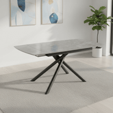 Georgio Matte Grey 120-180cm Ceramic Extending Dining Table