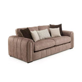 Soho Gemini Chocolate Fabric 3 Seater Sofa - Pendle Village Furniture