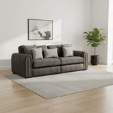 Soho Glamour Gemini Grand sofa in Brown Fabric