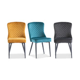 Grand Plush Velvet Dining Chair – Set of 4 - Pendle Village Furniture