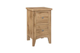 Havencrest 2 Drawer Bedside Oak - Pair - Pendle Village Furniture
