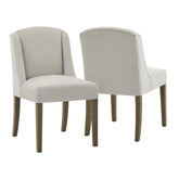 Whitby Grey Upholstered Dining Chair – Set of 2 - Pendle Village Furniture