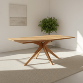 Armande Rectangular Oak Veneer Dining Table – 160cm