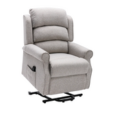 Hampshire Linen Fabric Dual Motor Riser Recliner Chair - Pendle Village Furniture