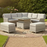 Highgrove Elite large corner sofa set with spacious outdoor seating.