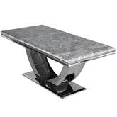 Bentley Venice Grey Marble Top Dining Table - Pendle Village Furniture