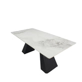 Casa 1.8M White Milan Ceramic Dining Table - Pendle Village Furniture