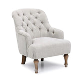Bia Linen Accent Chair – Cream or Charcoal - Pendle Village Furniture