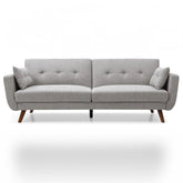 Hestia Grey Linen Fabric 3 Seater Sofa Bed - Pendle Village Furniture