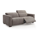 Prime 3 Seater Electric Recliner Sofa in Mole Chenille Fabric - Pendle Village Furniture