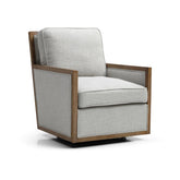 Arden Linen Mix Fabric Swivel Chair - Pendle Village Furniture