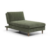 Scott Olive Chenille Fabric Chaise Sofa Bed - Pendle Village Furniture