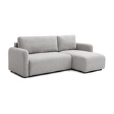 Bloom Natural Boucle Fabric Corner Sofa Bed - Pendle Village Furniture