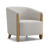 Lilian Tub Chair in Natural Textured Woven Chenille - Pendle Village Furniture