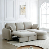 Mayfair sofa bed pulled out into king-size sleeping position