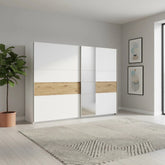 Kadenbach White & Artisan Oak Sliding Door Wardrobe 261cm