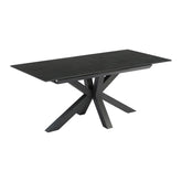 Kastonia 1.2M Matte Vik Dark Grey Extending Dining Table - Pendle Village Furniture