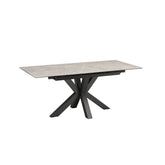 Kastonia 1.4M Kamite Grey Sintered Stone Ext Dining Table with Palermo Dining Chairs - Pendle Village Furniture