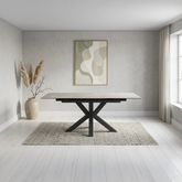 Kastonia 140–180cm Kamite Grey Sintered Stone Extending Dining Table