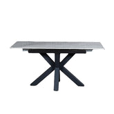 Kastonia 1.2M Muse White High Gloss Extending Dining Table - Pendle Village Furniture