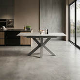 Kastonia 1.4M Muse White Gloss Extending Dining Table