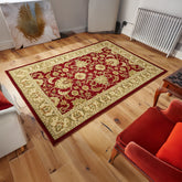 Kendra 45M Red/Gold Traditional Rug - Pendle Village Furniture
