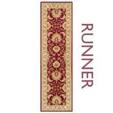 Kendra 45M Red and Gold Traditional Runner Rug - Pendle Village Furniture