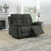 Kensington Chocolate Fabric Manual Recliner Sofa Suite
