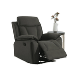 Kensington Chocolate Fabric Manual Recliner Armchair