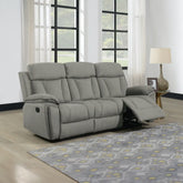 Grey 3 Seater Recliner Sofa, Buy individually or with 2 Recliner Chairs as a set