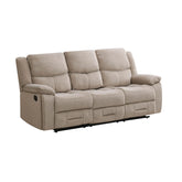 Kent 3 Seater Manual Recliner Sofa in Khaki - Pendle Village Furniture