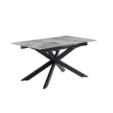 Cree Light Grey Extendable Ceramic Dining Table - Pendle Village Furniture