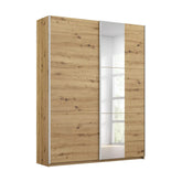 Kronach Artisan Oak 131cm Sliding Door Wardrobe - Pendle Village Furniture