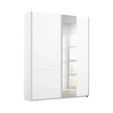 Kronach Small White Sliding Door Wardrobe - Pendle Village Furniture