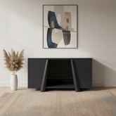 Vortex 2 Door Large Sideboard with Gloss Light Grey Ceramic Top