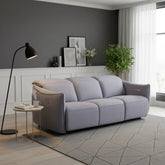 Libra Grey Fabric Power Recliner 3 Seater Sofa with Adjustable Headrests - Pendle Village Furniture