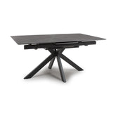 Logan 160cm Grey Sintered Stone Extending Dining Table - Pendle Village Furniture