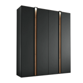 Wiemann Laguna 200cm Graphite 4 Door Wardrobe - Pendle Village Furniture