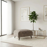 Luxury Glamour Inspire velvet storage footstool with soft dappled fabric and concealed storage design.