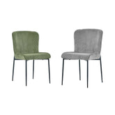 Leo Velvet Dining Chairs – Set of 4 - Pendle Village Furniture