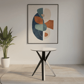 Lina White Gloss Ceramic Side Table