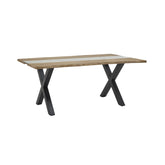 Live Edge 180cm Light Acacia River Dining Table - Pendle Village Furniture